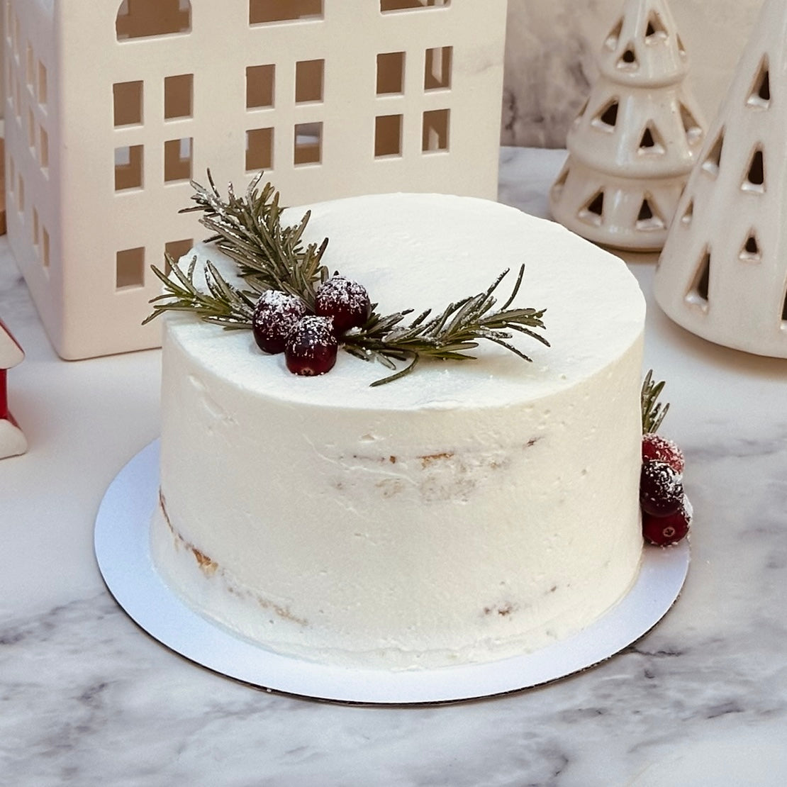 White Holiday Cake