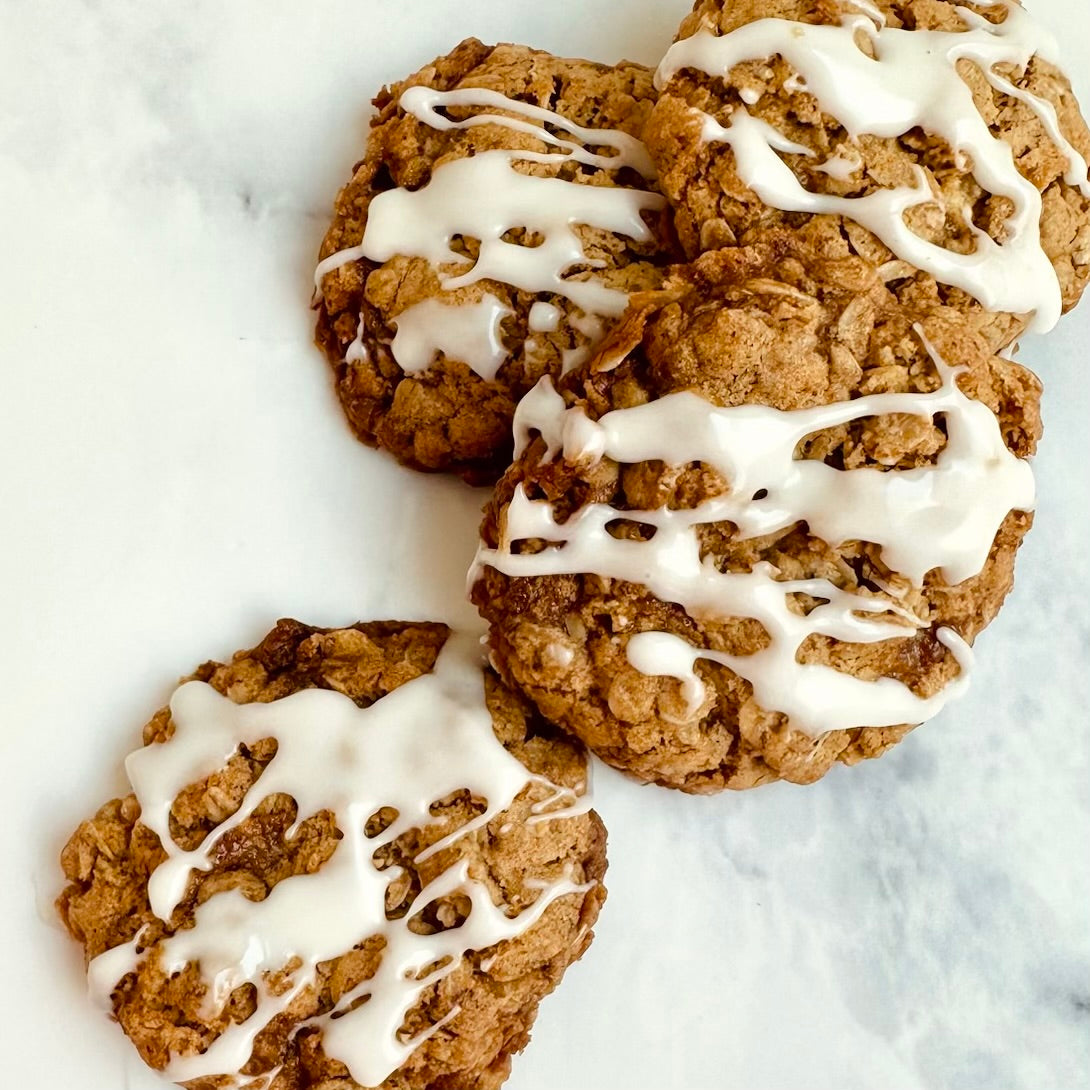 Iced Oatmeal Cookies (V/GF)