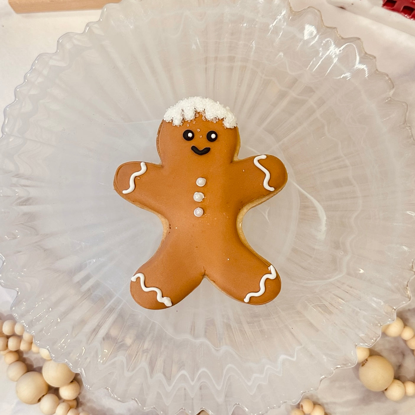 Iced Gingerbread Man Cookie