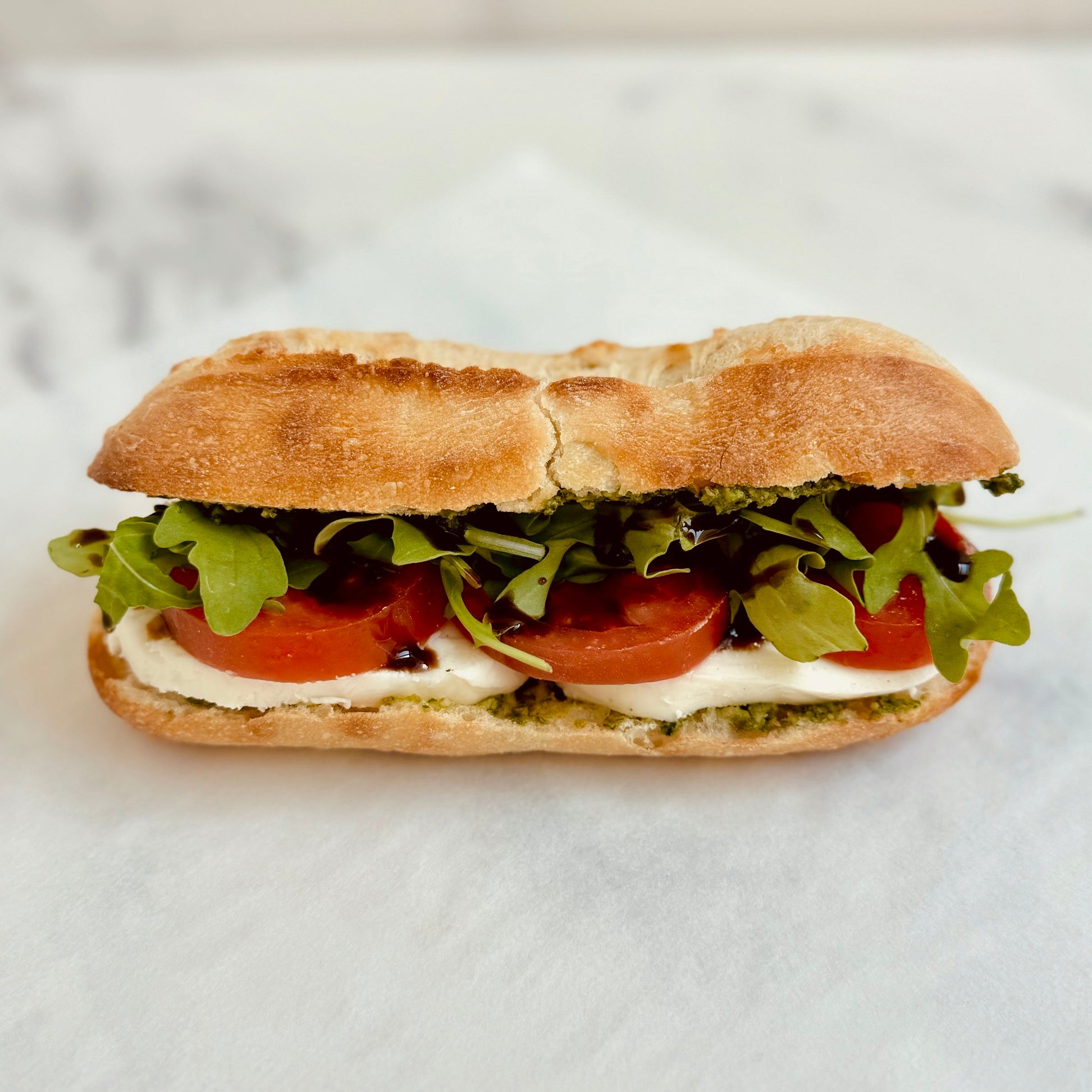 Pesto Caprese Sandwich