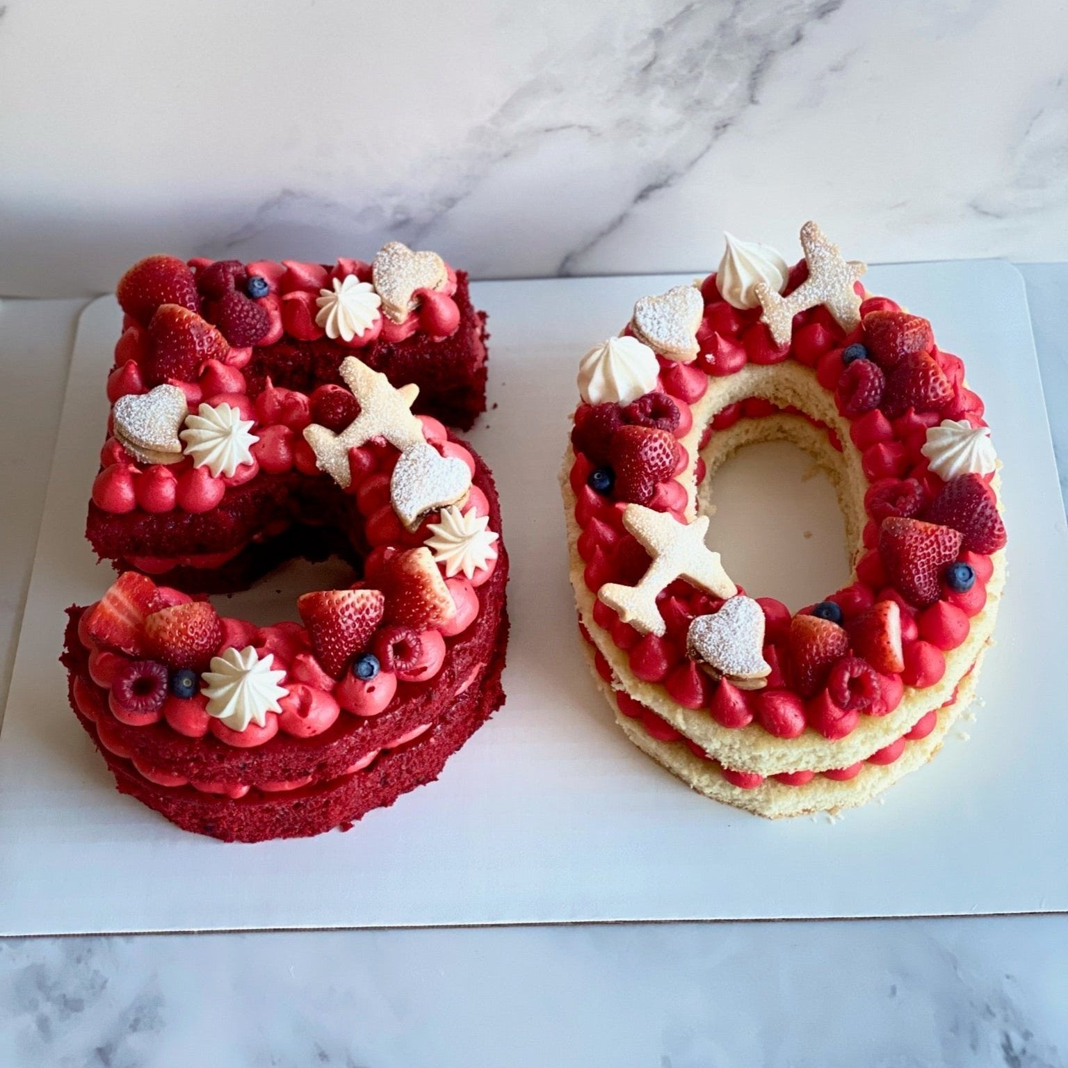 Double Cake (Letters/Numbers)