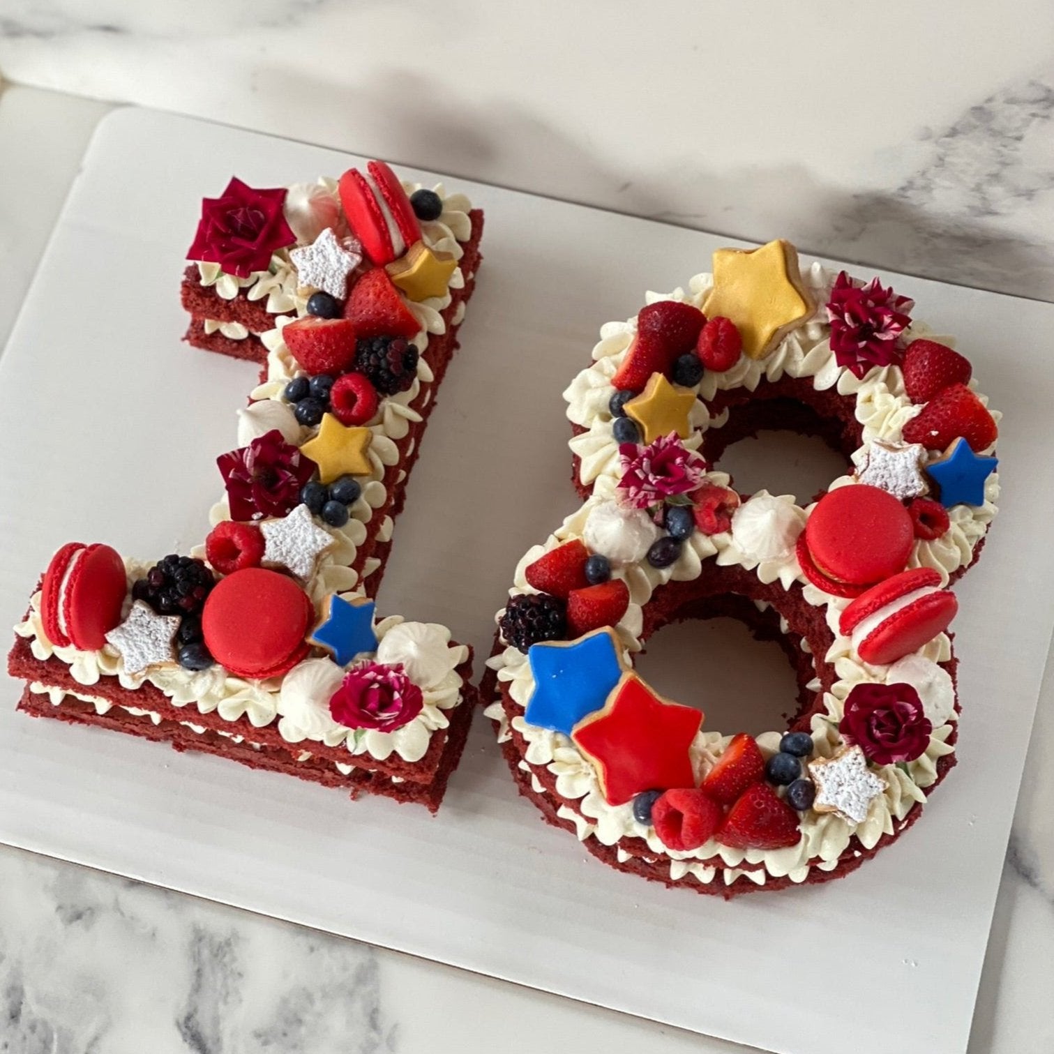 Double Cake (Letters/Numbers)