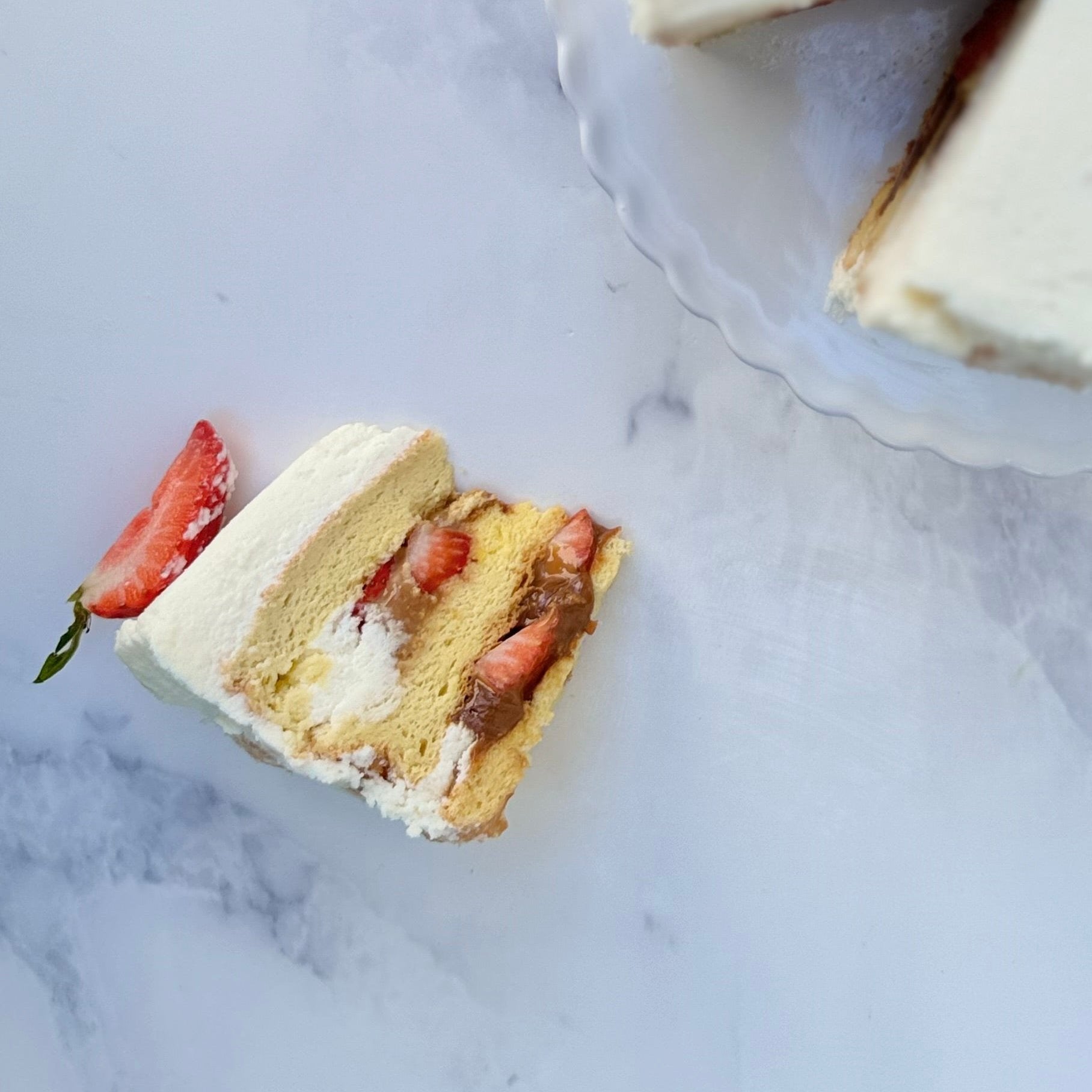 Strawberry Soufflé-Chantilly