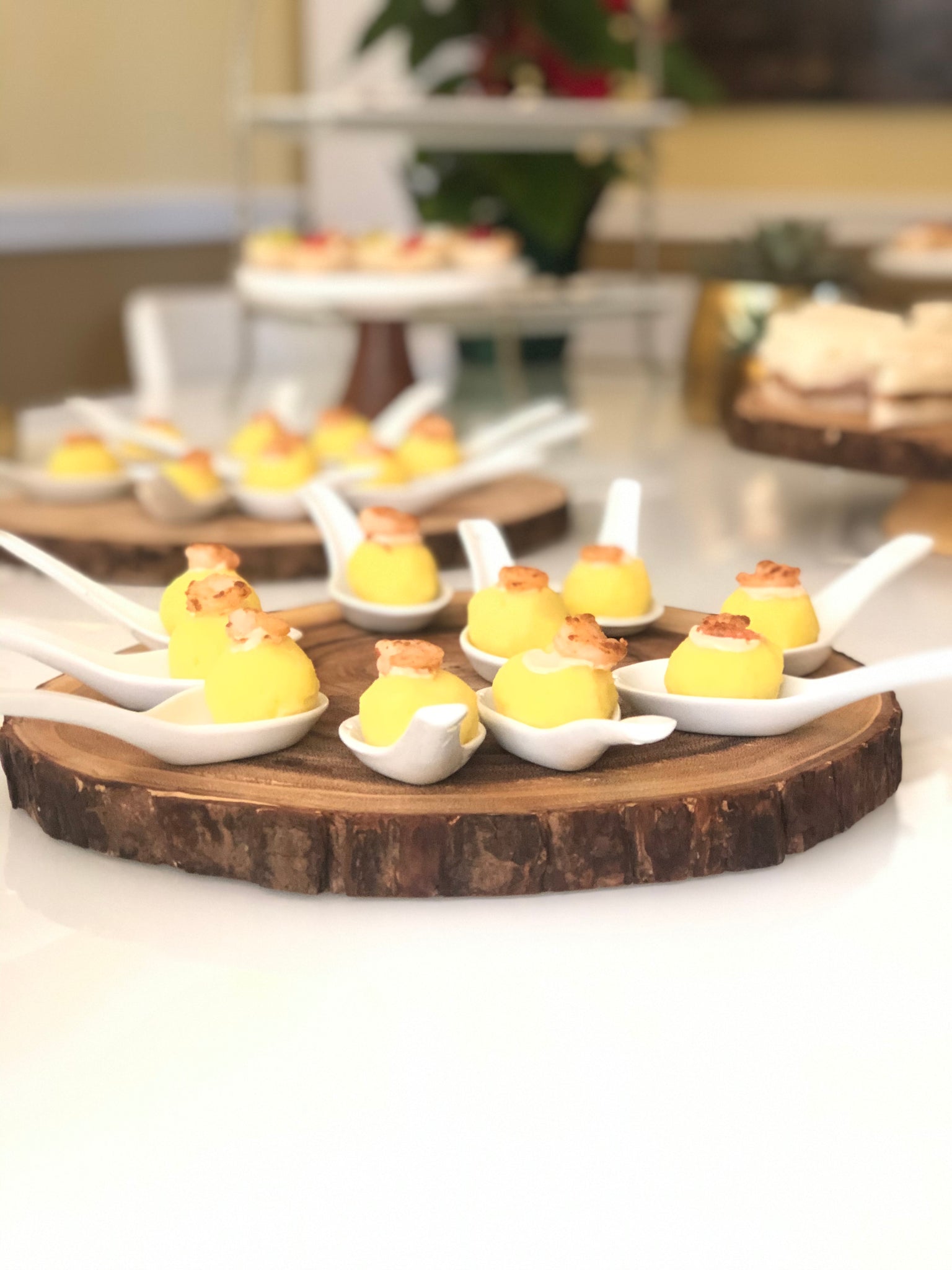 Mini Shrimp Spicy Mashed Potato Balls (Causa)- BOX 30