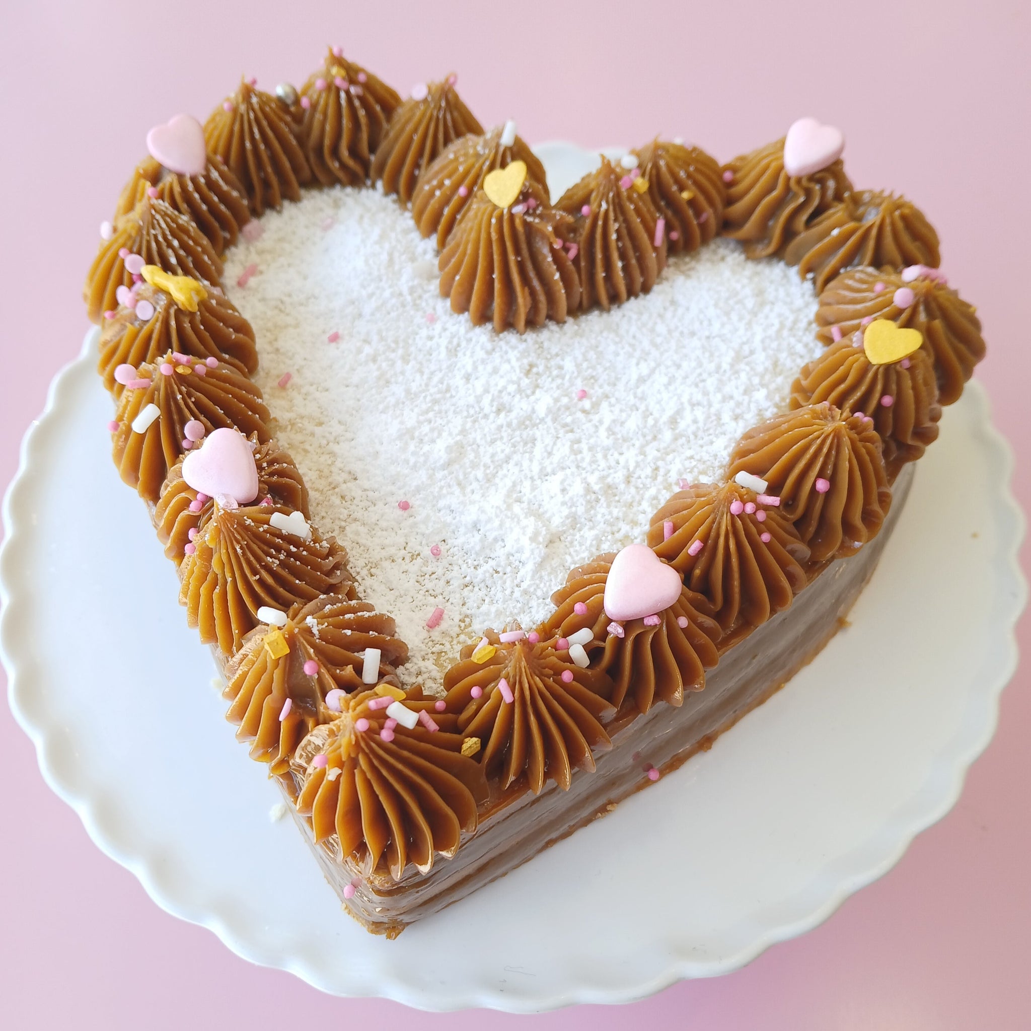 Heart Alfajor Cake